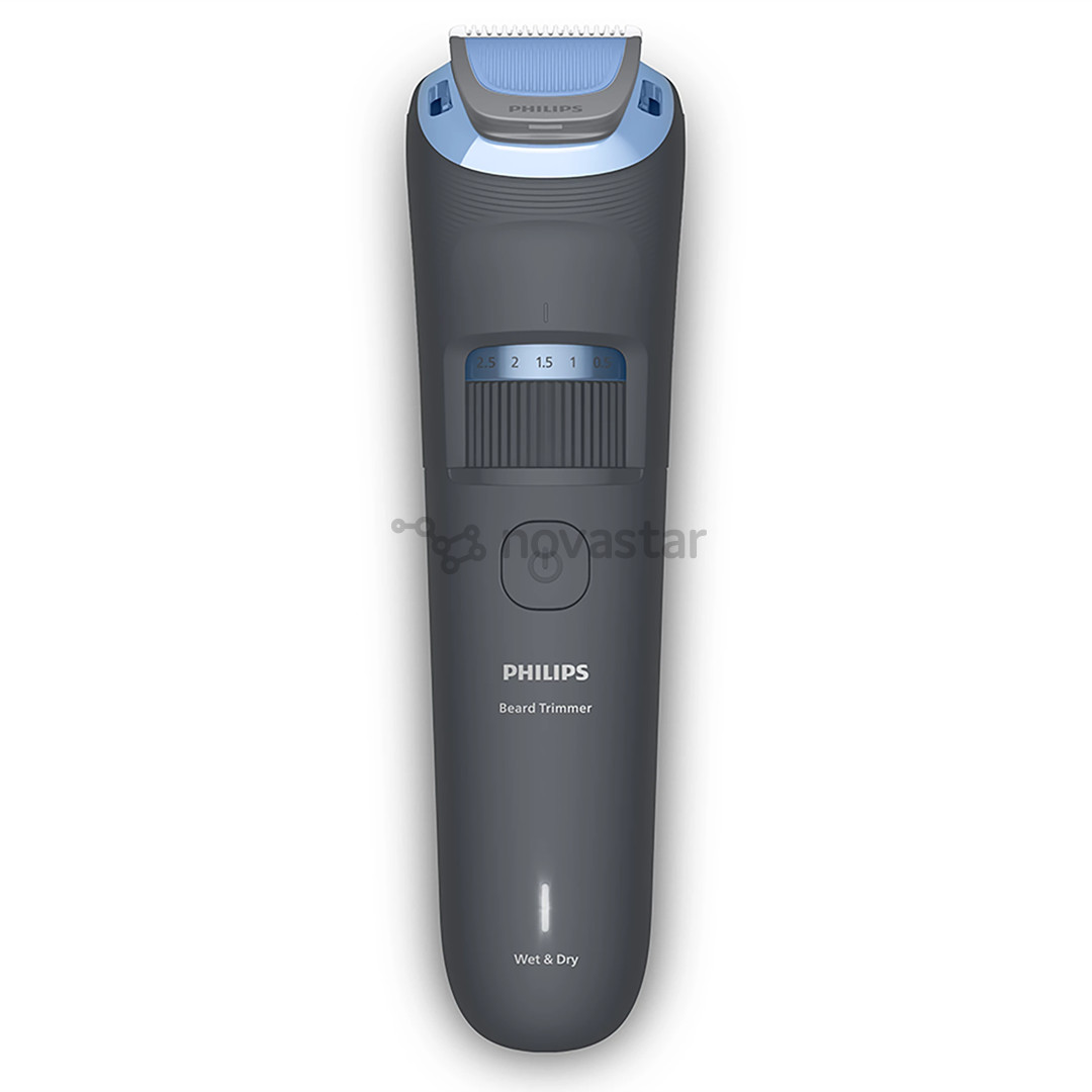 Philips Beard Trimmer 3000, tamsiai pilka - Barzdos kirpimo mašinėlė