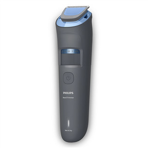 Philips Beard Trimmer 3000, tamsiai pilka - Barzdos kirpimo mašinėlė