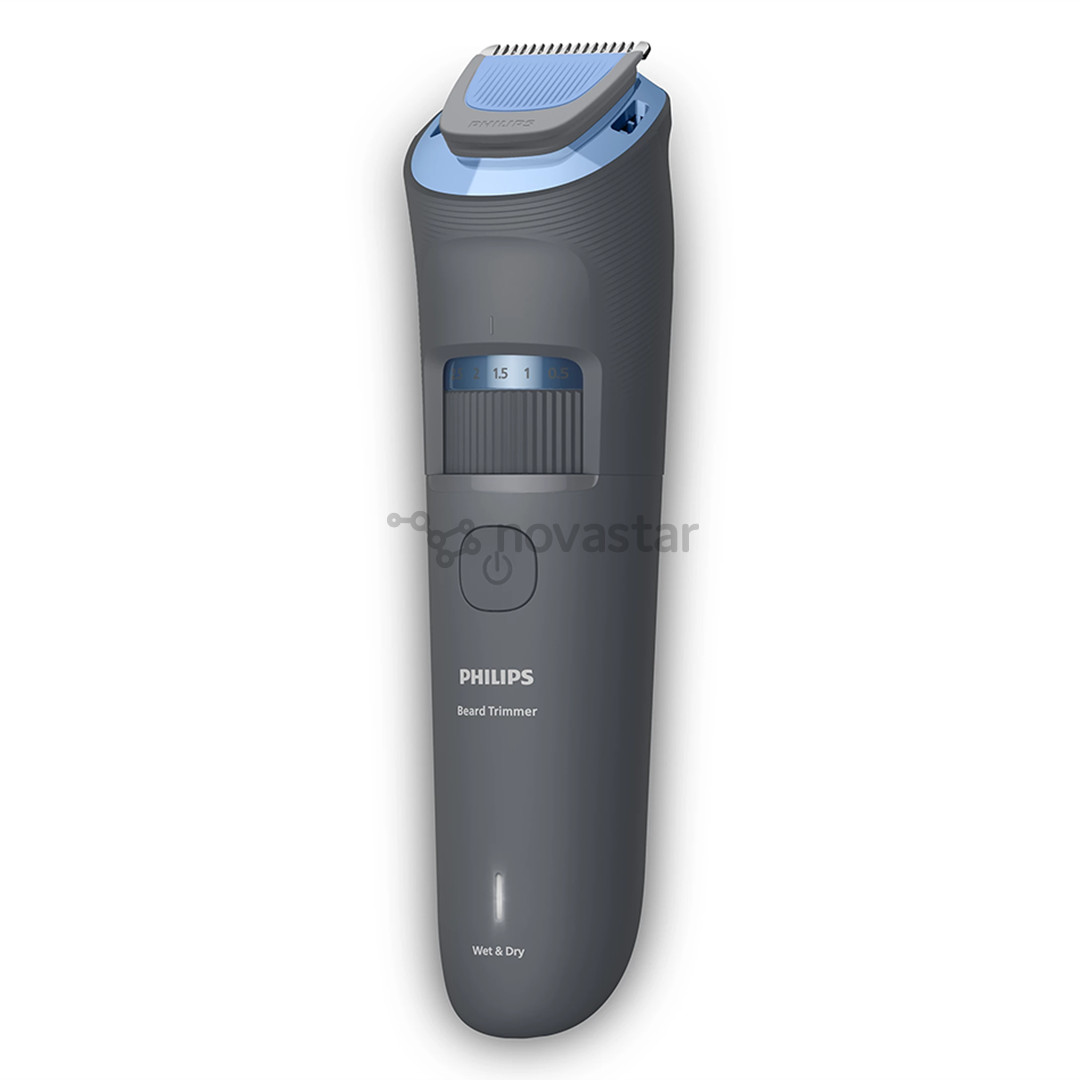 Philips Beard Trimmer 3000, tamsiai pilka - Barzdos kirpimo mašinėlė
