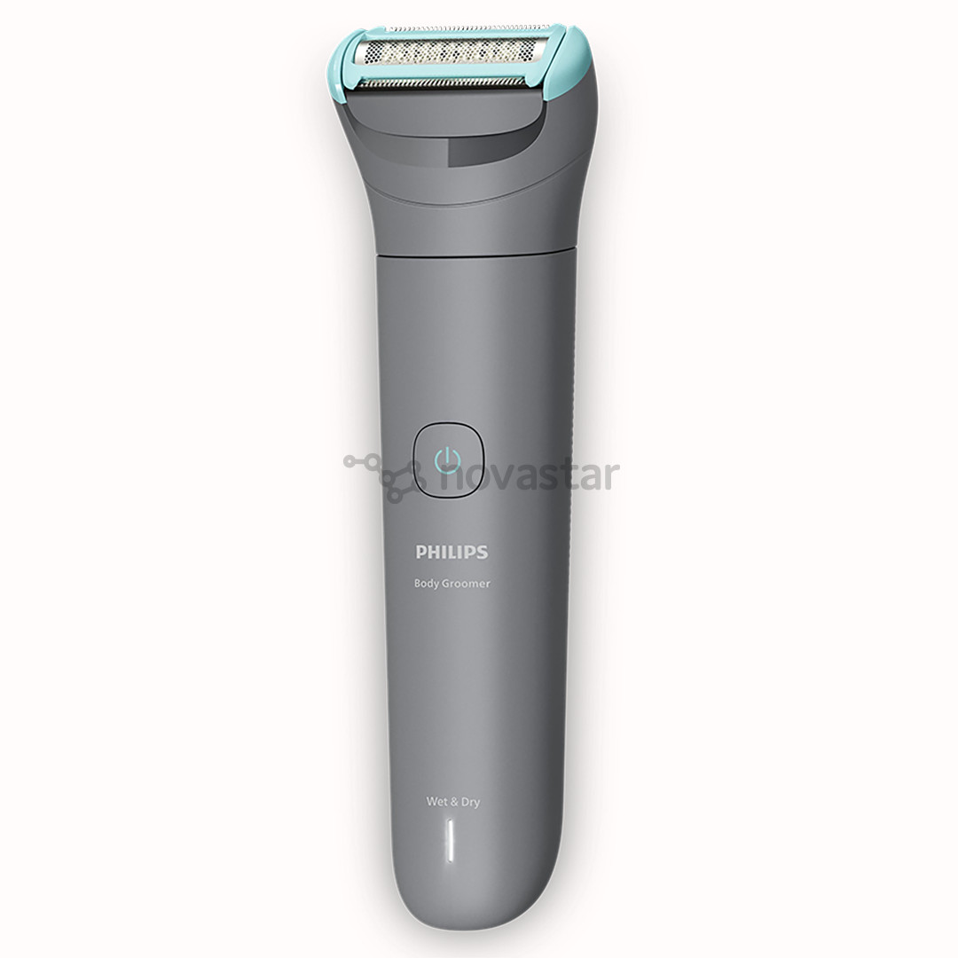 Philips Body Groomer 3000 Series, Triple Protect skutimo sistema, pilka - Kūno plaukų kirpimo mašinėlė