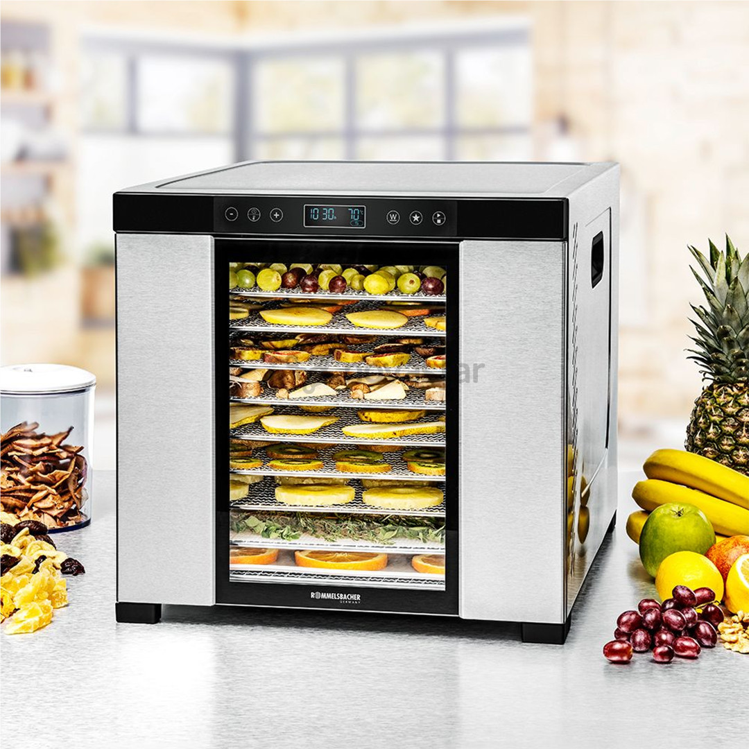 Rommelsbacher, 1000 W, nerūdijančio plieno/juoda - Maisto džiovyklė