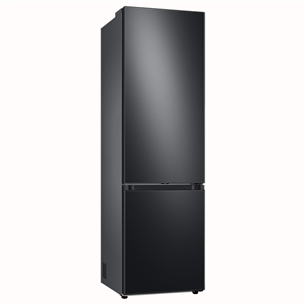 Samsung, NoFrost, 390 L, aukštis 203 cm, juodas - Šaldytuvas