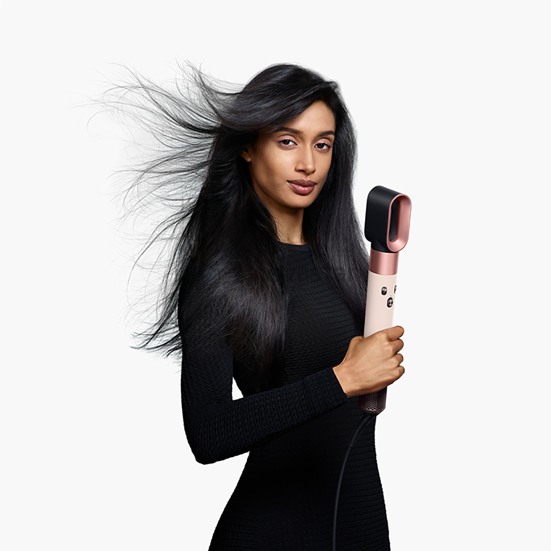 Dyson Airwrap i.d.™, Bluetooth®, 1300 W, Straight+Wavy, rožinis/rožinio aukso spalvos - Daugiafunkcinis plaukų formavimo prietaisas