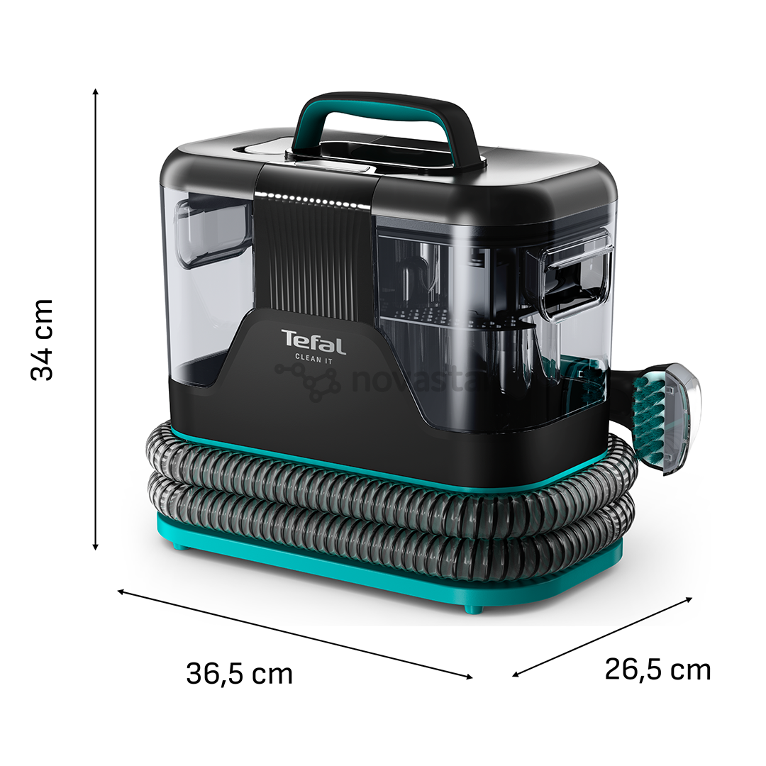 Tefal Clean It, juodas/žalias - Kilimų ir apmušalų valymo įrenginys