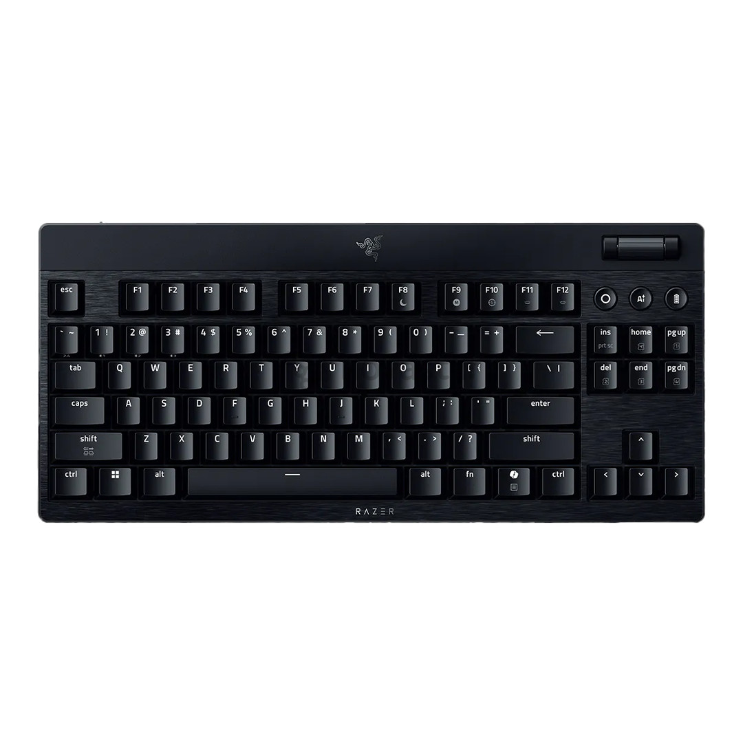 Razer BlackWidow V4 Low-Profile HyperSpeed, clicky, TKL, US, черный - Беспроводная клавиатура