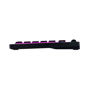 Razer BlackWidow V4 Low-Profile HyperSpeed, clicky, TKL, US, juoda - Belaidė klaviatūra