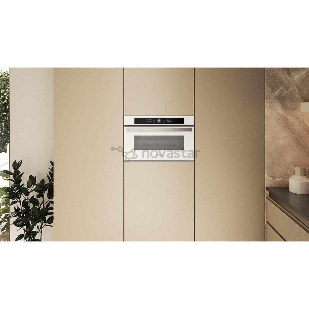 Whirlpool, 31 л, 1000 Вт, белый - Интегруемая микроволновая печь с грилем