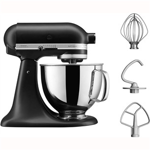 KitchenAid Artisan, 4,8 L, juodas - Virtuvinis kombainas 5KSM125EBM