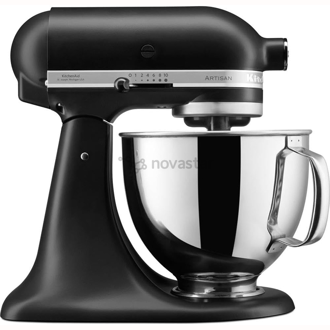 KitchenAid Artisan, 4,8 L, juodas - Virtuvinis kombainas