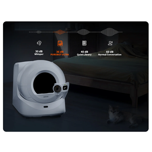 Petkit Purobot Ultra, balta - Automatinė savaime išsivalanti kraiko dėžė