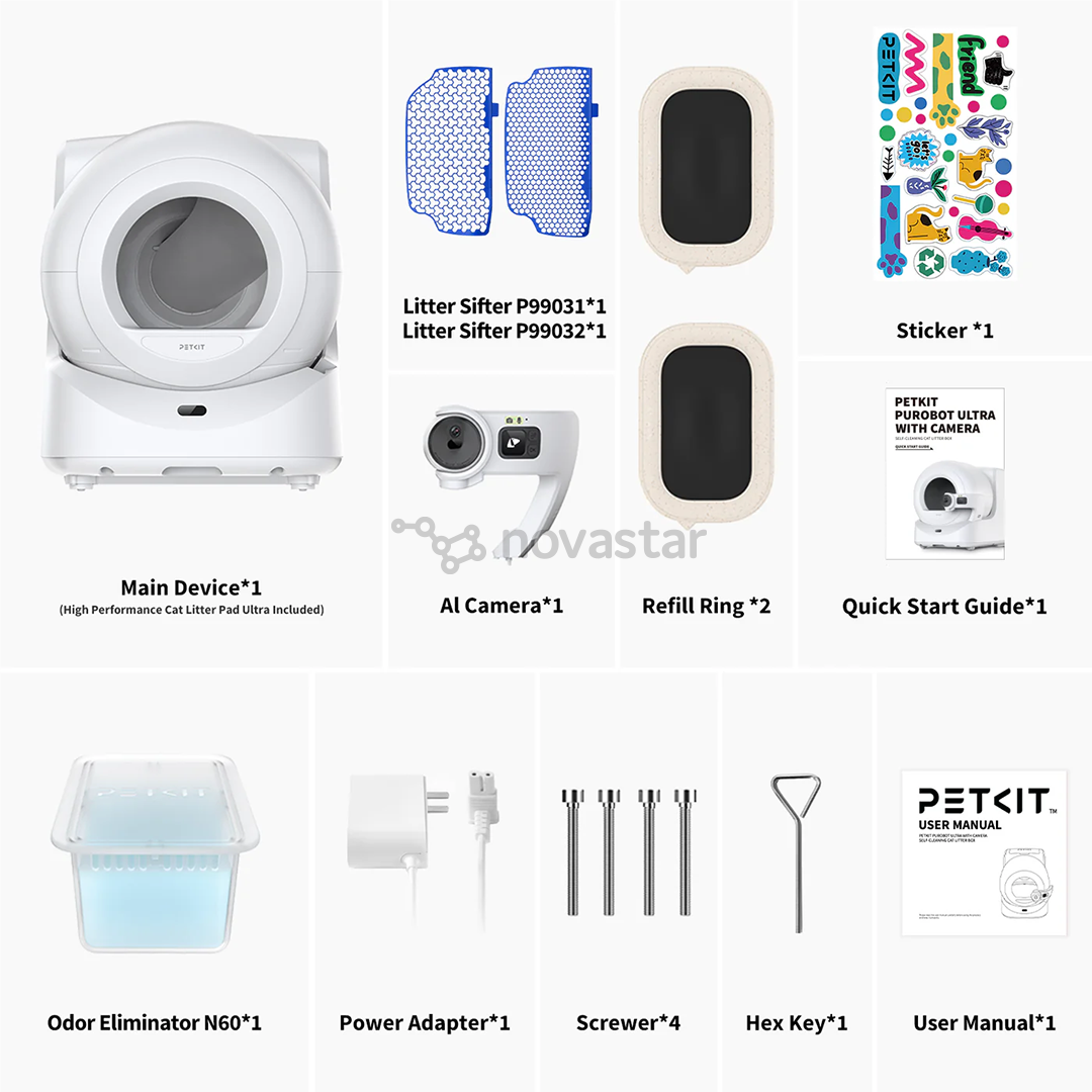 Petkit Purobot Ultra, balta - Automatinė savaime išsivalanti kraiko dėžė