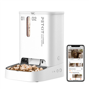 Petkit YumShare Dual-hopper, белый - Автоматическая кормушка для домашних животных с камерой P591