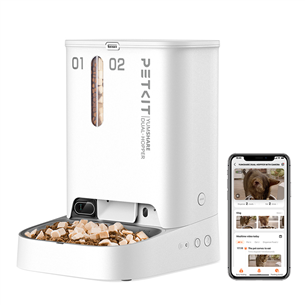 Petkit YumShare Dual-hopper, balta - Automatinė šėrykla su kamera P591