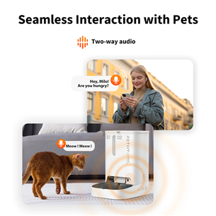 Petkit YumShare Dual-hopper, balta - Automatinė šėrykla su kamera