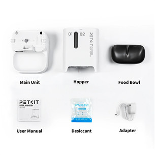 Petkit YumShare Dual-hopper, balta - Automatinė šėrykla su kamera