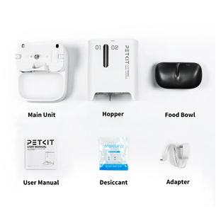 Petkit YumShare Dual-hopper, balta - Automatinė šėrykla su kamera