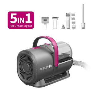 Petkit FurWaker 5-in-1 (AirClipper), su siurbliu, baltas/pilkas - Gyvūnų priežiūros įrenginys LM4