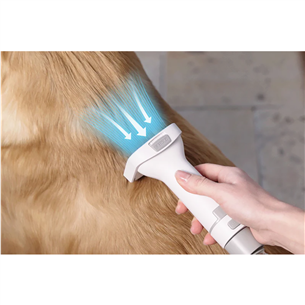 Petkit FurWaker 5-in-1 (AirClipper), su siurbliu, baltas/pilkas - Gyvūnų priežiūros įrenginys
