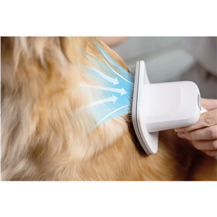 Petkit FurWaker 5-in-1 (AirClipper), su siurbliu, baltas/pilkas - Gyvūnų priežiūros įrenginys