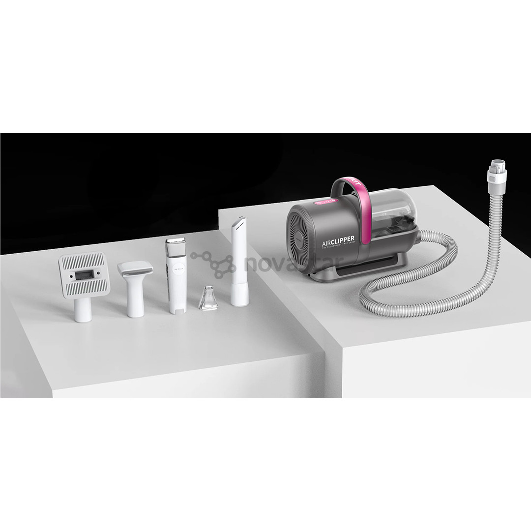 Petkit FurWaker 5-in-1 (AirClipper), with vacuum, white/grey - Pet grooming device