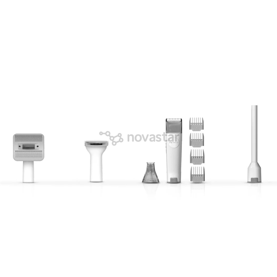 Petkit FurWaker 5-in-1 (AirClipper), with vacuum, white/grey - Pet grooming device