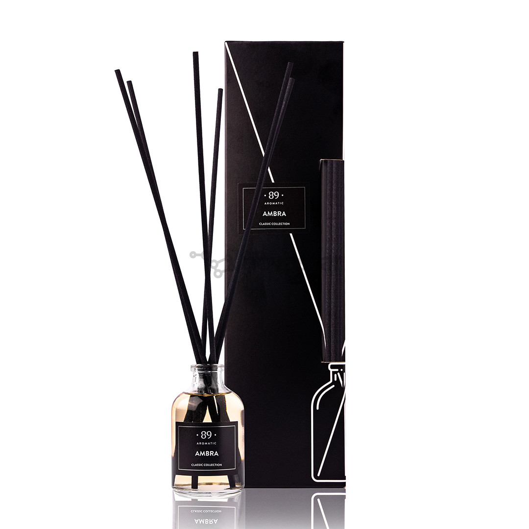 Aromatic89, Ambra, classic bottle, 50 ml - Reed diffuser