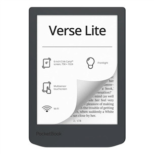 PocketBook 619 Verse Lite, 6'', midnight gray - E-reader PB619-T-WW
