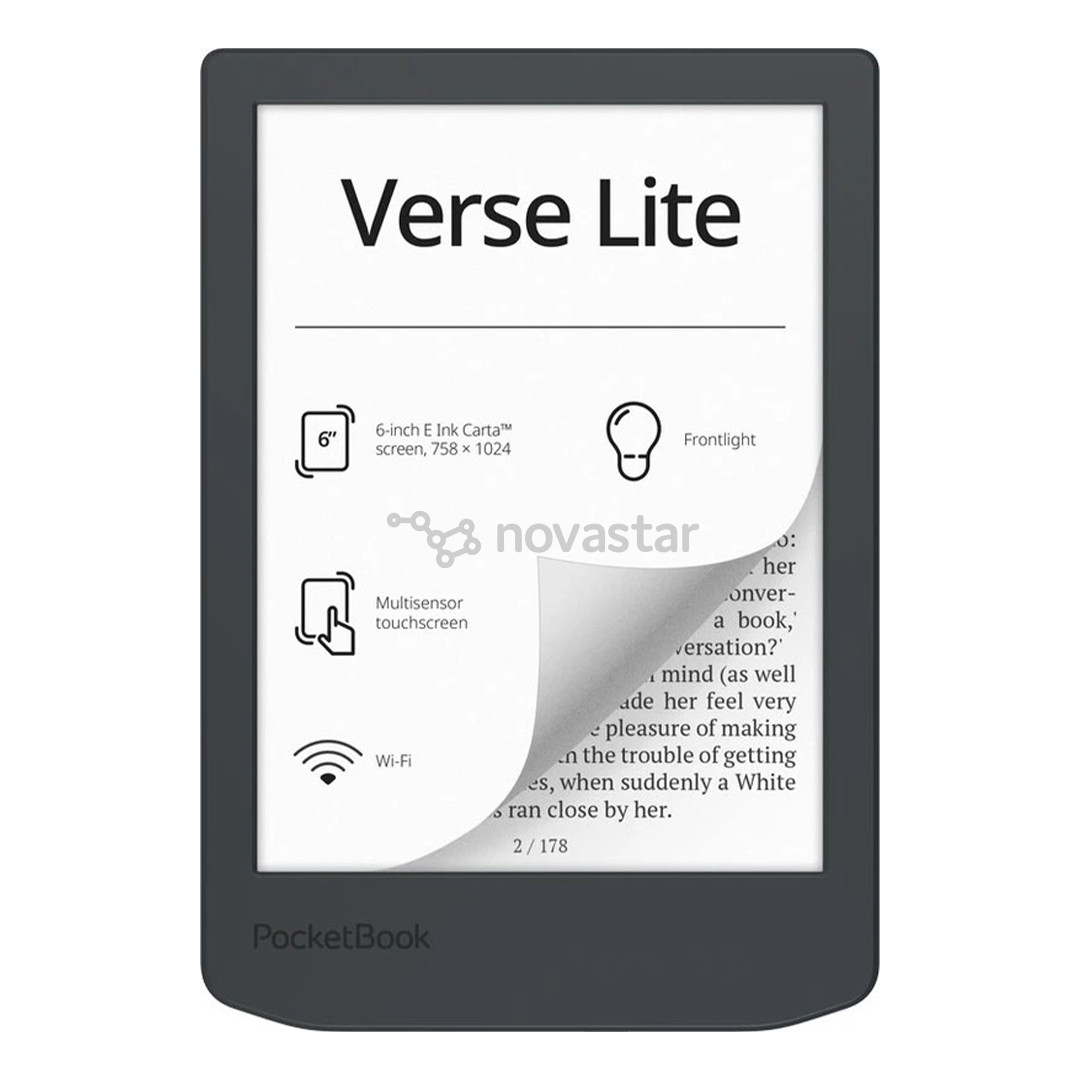 PocketBook 619 Verse Lite, 6'', midnight gray - E-reader
