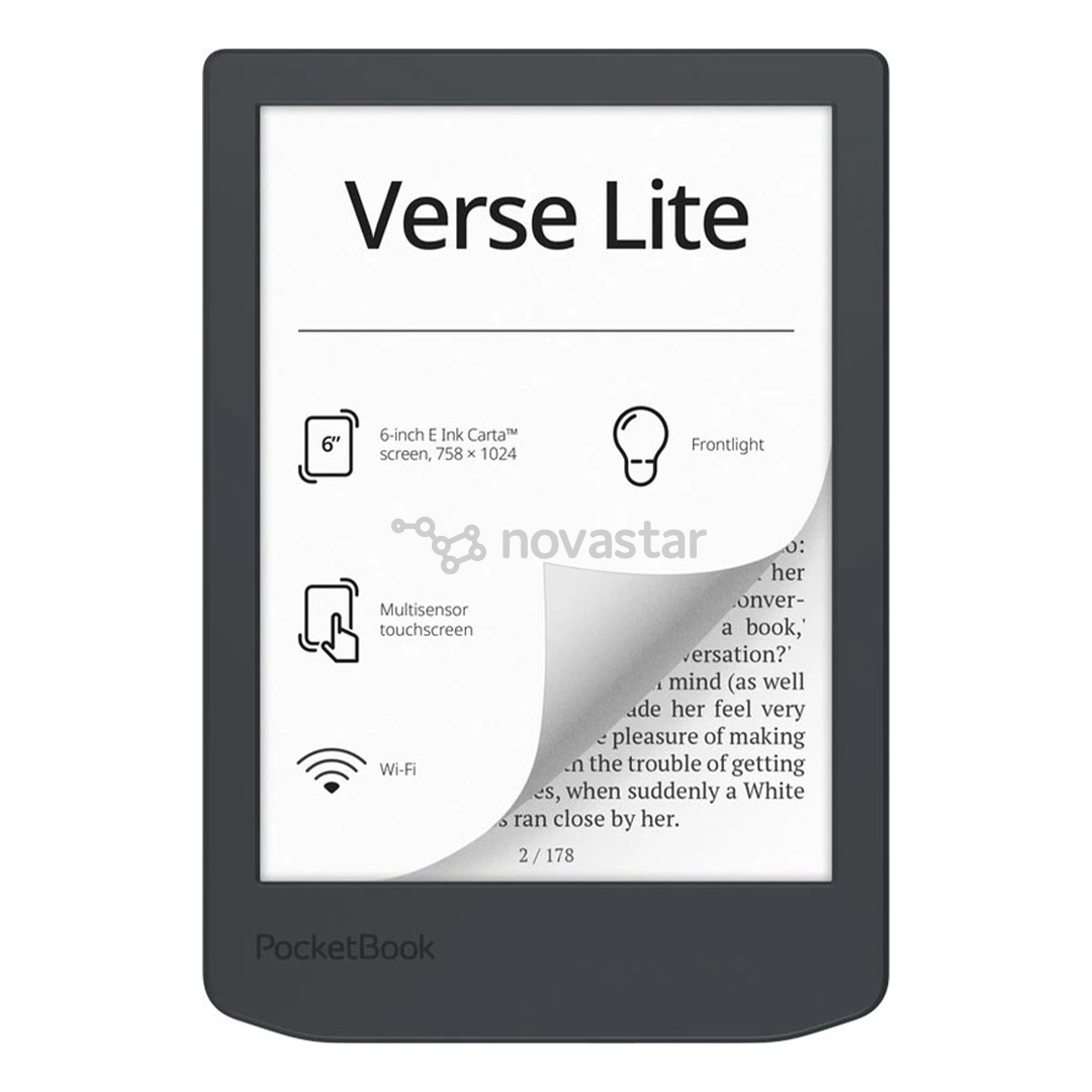 PocketBook 619 Verse Lite, 6'', tamsiai pilka - Elektroninė skaityklė