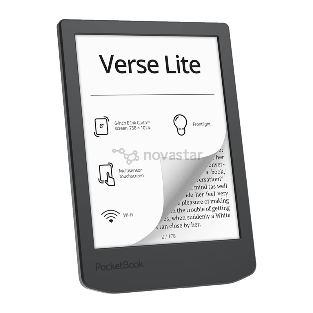 PocketBook 619 Verse Lite, 6'', midnight gray - E-reader