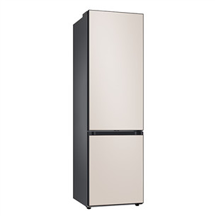 Samsung BeSpoke, 390 L, aukštis 203 cm, 390 L, smėlio spalvos - Šaldytuvas