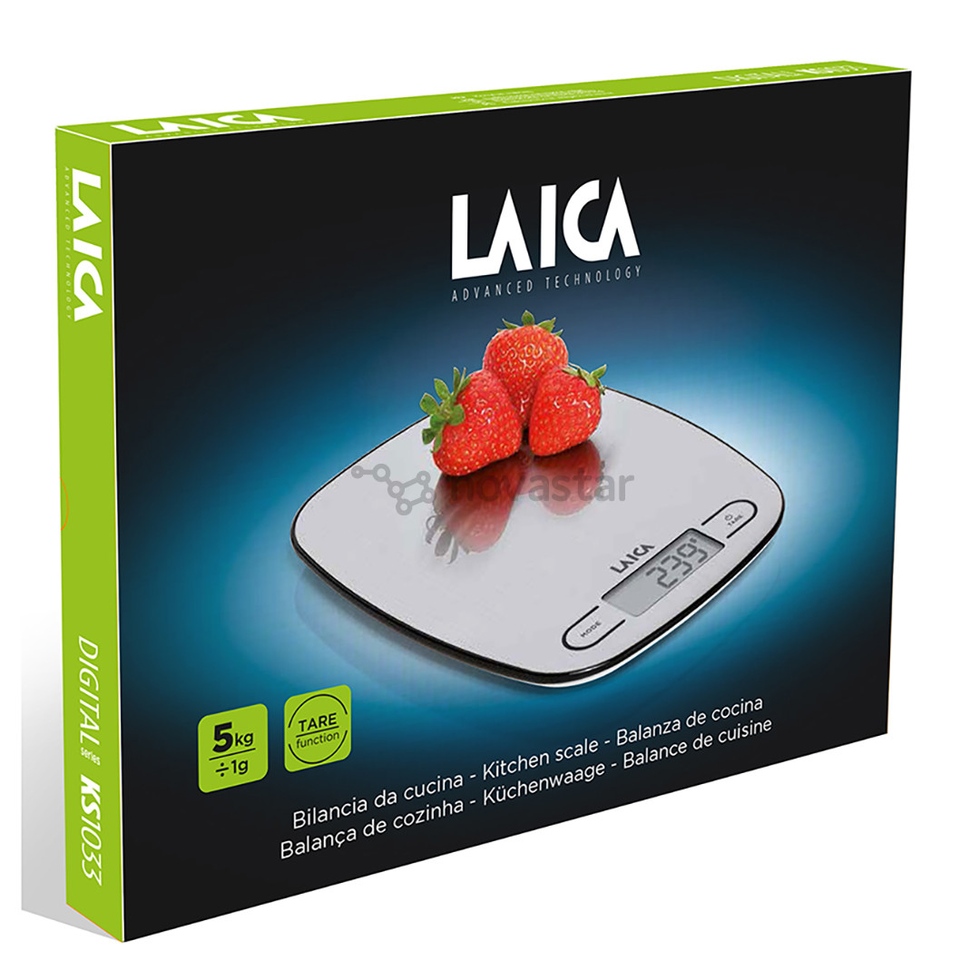 Laica, nerūdijančio plieno - Virtuvinės svarstyklės