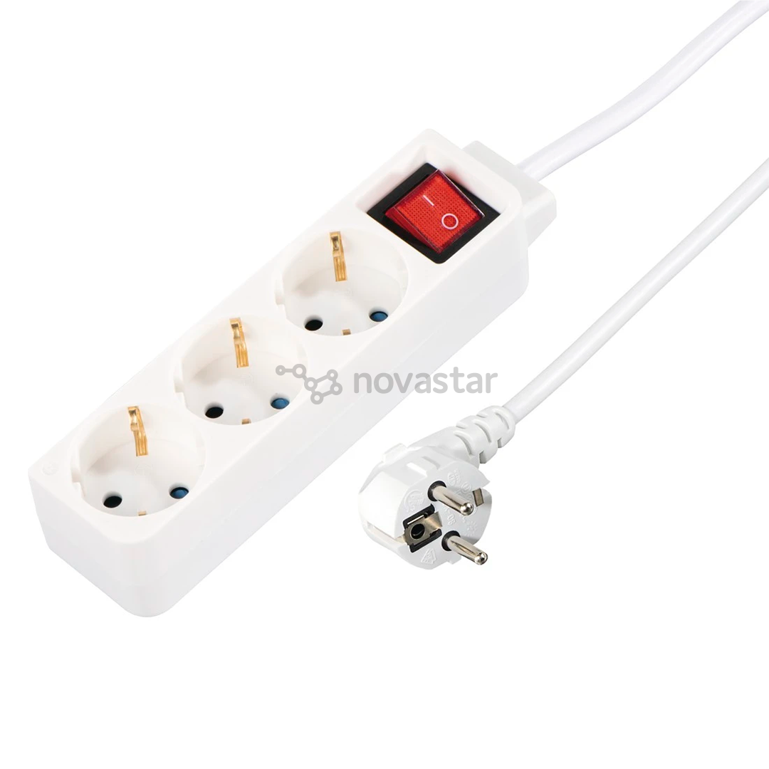 Hama Power Strip, 3 гнезда, 1,4 м, белый - Удлинитель