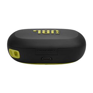 JBL Endurance Peak 4, black / lime - Belaidės sportinės ausinės