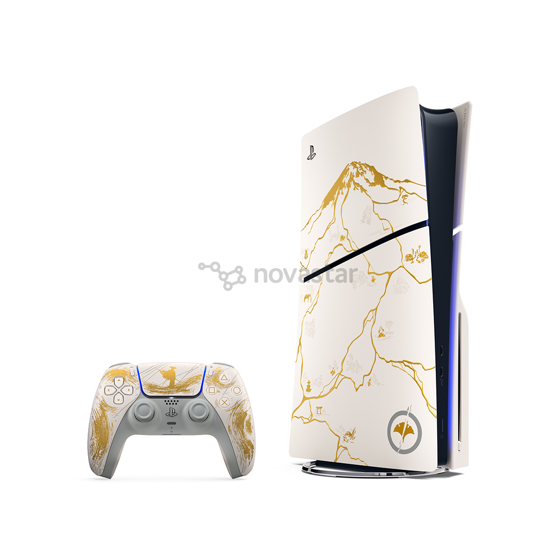 Sony PlayStation 5 Slim Ghost of Yotei Limited Edition, white / gold - Gaming console bundle