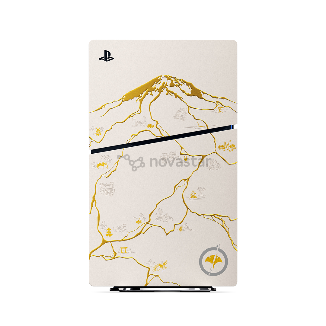 Sony PlayStation 5 Slim Ghost of Yotei Limited Edition, white / gold - Gaming console bundle
