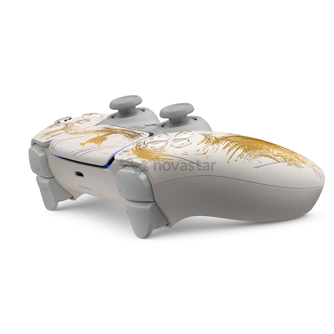 Sony DualSense Ghost of Yotei Limited Edition, PlayStation 5, baltas/aukso spalvos - Belaidis žaidimų pultelis