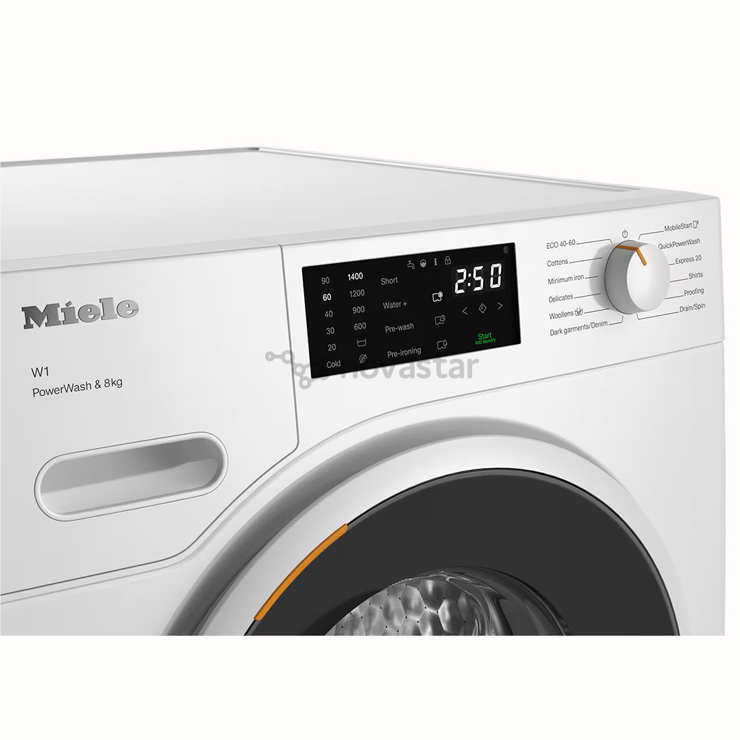 Miele W1 PowerWash, 8 кг, глубина 64,3 см, 1400 об/мин - Стиральная машина с передней загрузкой