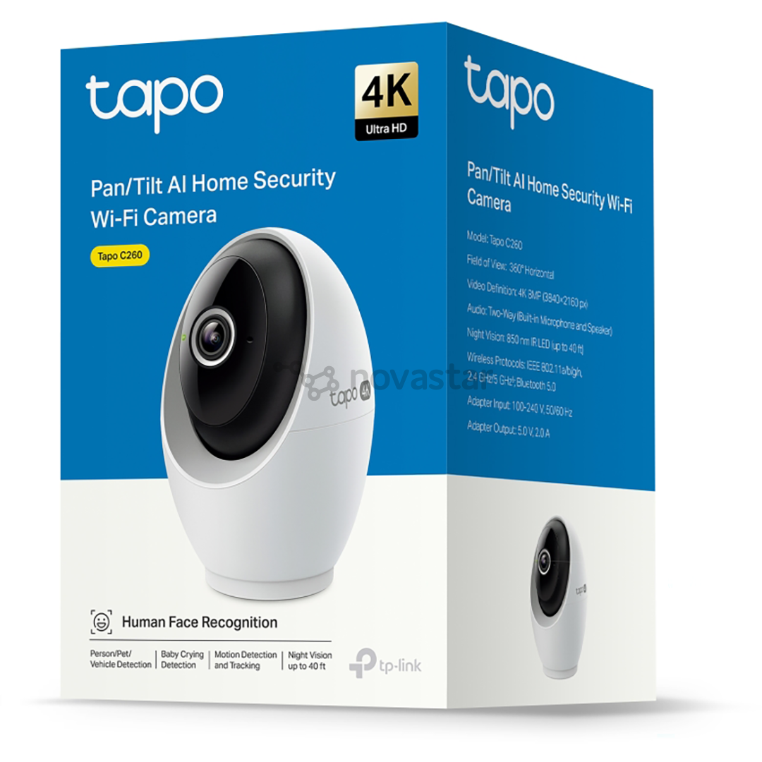 TP-Link Tapo C260, 4K, WiFi, balta - Stebėjimo kamera