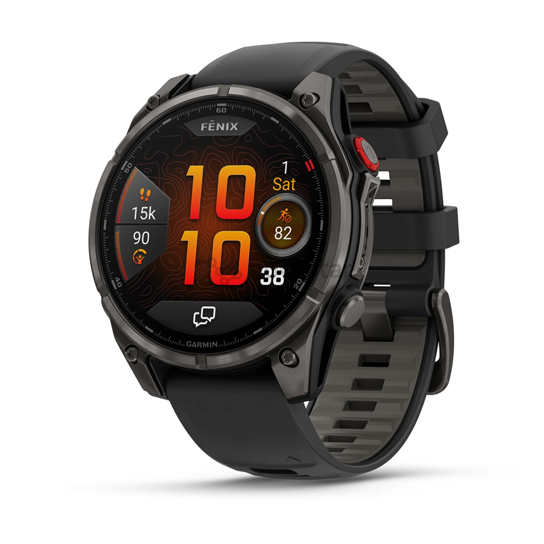 Garmin Fenix 8 Pro, 47 мм, титан, серый/черный - Спортивные часы