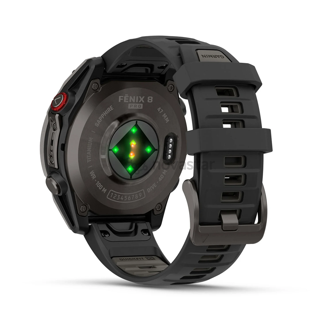 Garmin Fenix 8 Pro, 47 мм, титан, серый/черный - Спортивные часы