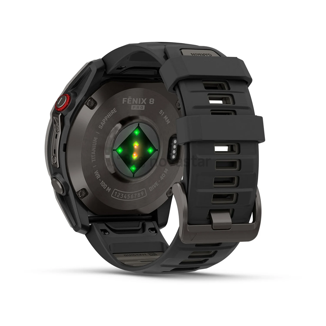 Garmin Fenix 8 Pro, 51 мм, титан, серый - Спортивные часы