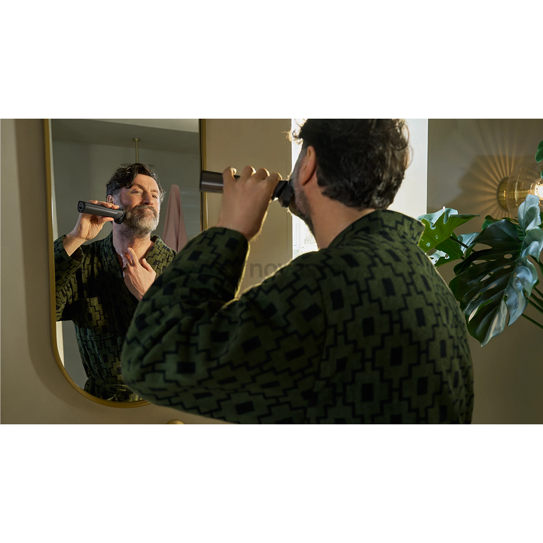 Philips All-in-One Trimmer 9000 Series, Wet & Dry, 15-in-1, pilka - Plaukų kirpimo mašinėlė + OneBlade
