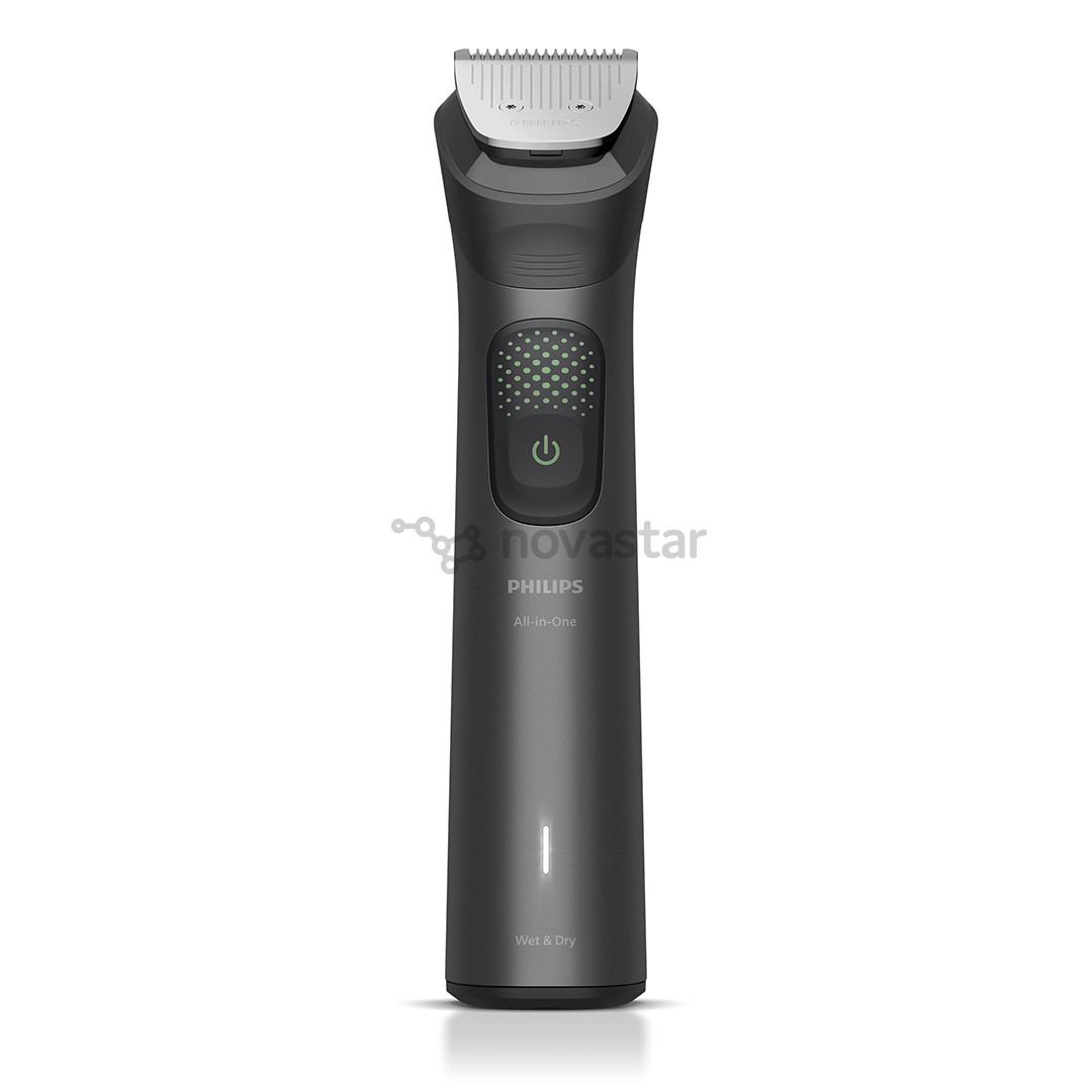 Philips All-in-One Trimmer 9000 Series, Wet & Dry, 15-in-1, pilka - Plaukų kirpimo mašinėlė + OneBlade