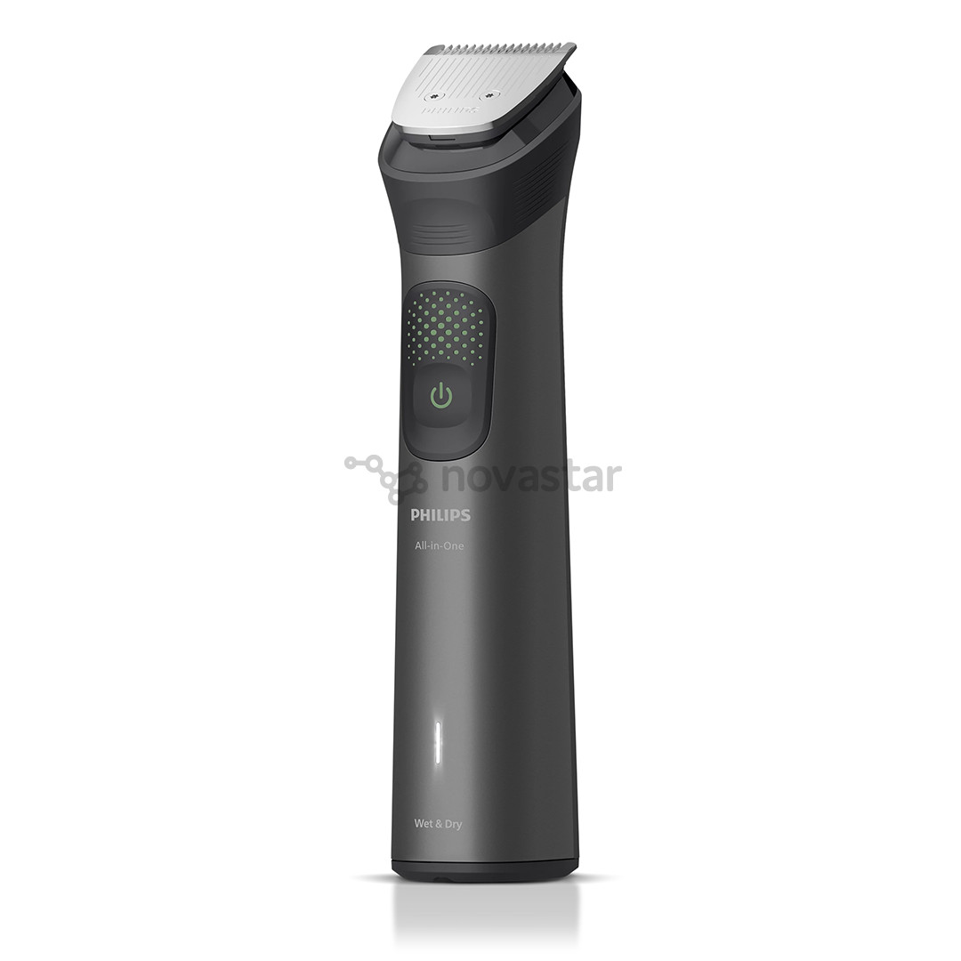 Philips All-in-One Trimmer 9000 Series, Wet & Dry, 15-in-1, pilka - Plaukų kirpimo mašinėlė + OneBlade