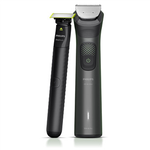 Philips All-in-One Trimmer 9000 Series, Wet & Dry, 15-in-1, pilka - Plaukų kirpimo mašinėlė + OneBlade