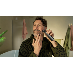 Philips All-in-One Trimmer 9000 Series, Wet & Dry, 15-in-1, pilka - Plaukų kirpimo mašinėlė + OneBlade