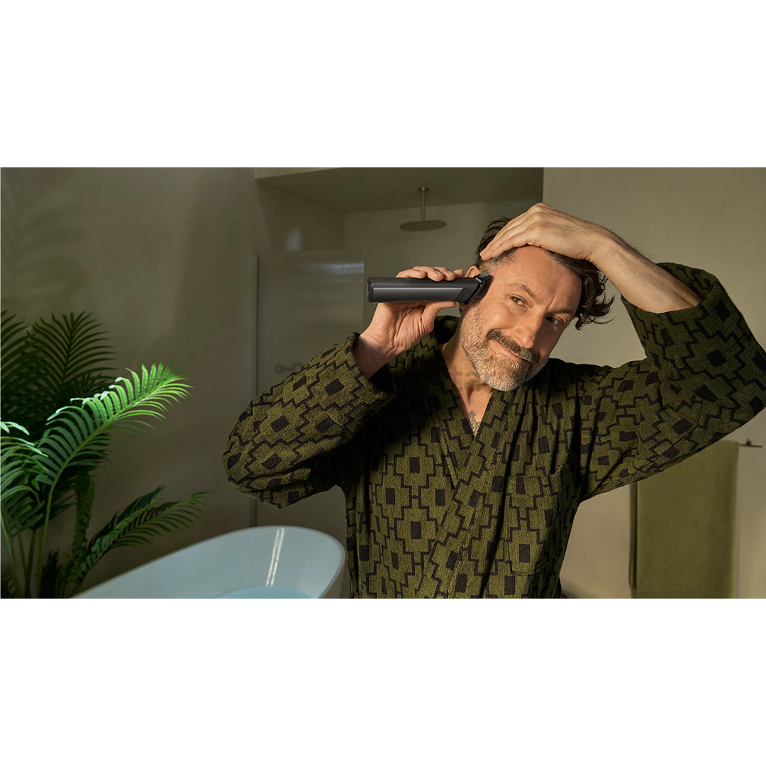 Philips All-in-One Trimmer 9000 Series, Wet & Dry, 15-in-1, pilka - Plaukų kirpimo mašinėlė + OneBlade