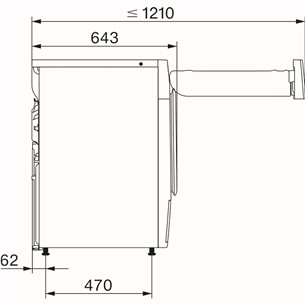 Miele T1 EcoSpeed, 8 kg, gylis 64,3 cm - Džiovyklė
