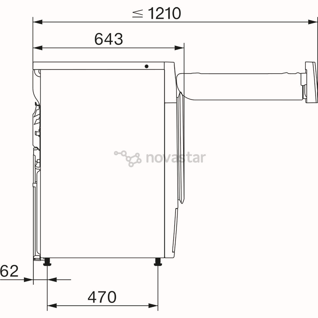 Miele T1 EcoSpeed, 8 kg, gylis 64,3 cm - Džiovyklė